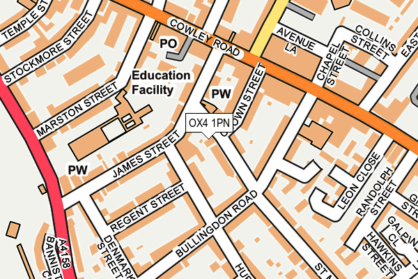 OX4 1PN map - OS OpenMap – Local (Ordnance Survey)