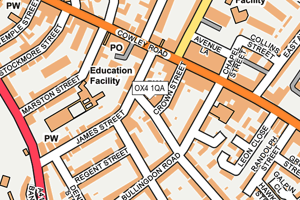 OX4 1QA map - OS OpenMap – Local (Ordnance Survey)