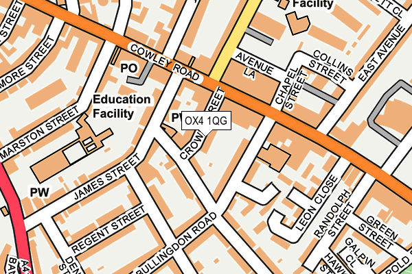 OX4 1QG map - OS OpenMap – Local (Ordnance Survey)