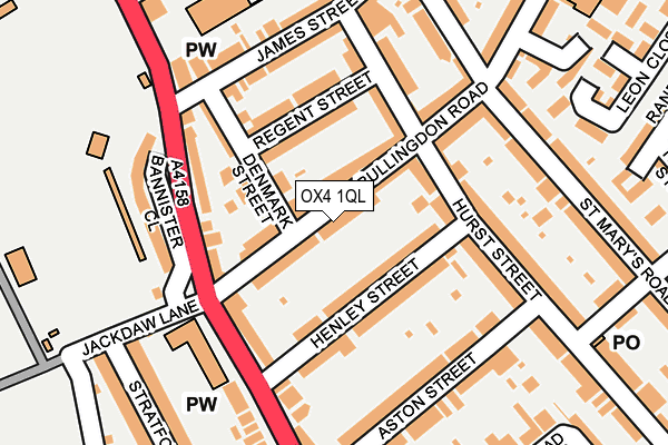 OX4 1QL map - OS OpenMap – Local (Ordnance Survey)