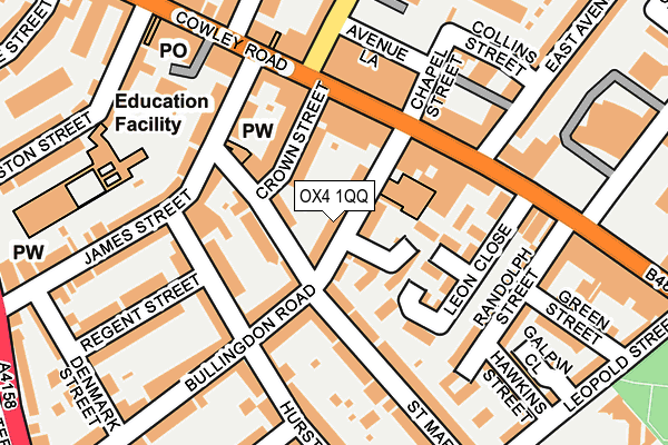 OX4 1QQ map - OS OpenMap – Local (Ordnance Survey)
