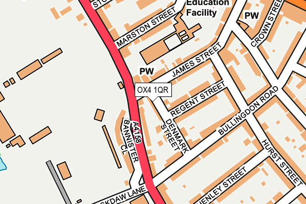 OX4 1QR map - OS OpenMap – Local (Ordnance Survey)