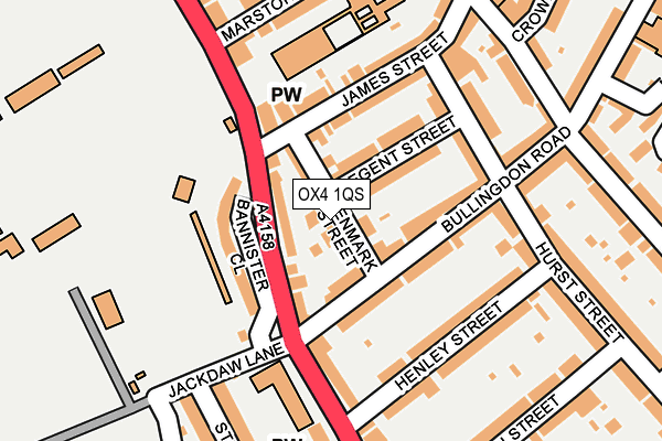OX4 1QS map - OS OpenMap – Local (Ordnance Survey)