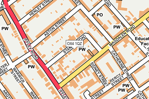 OX4 1QZ map - OS OpenMap – Local (Ordnance Survey)