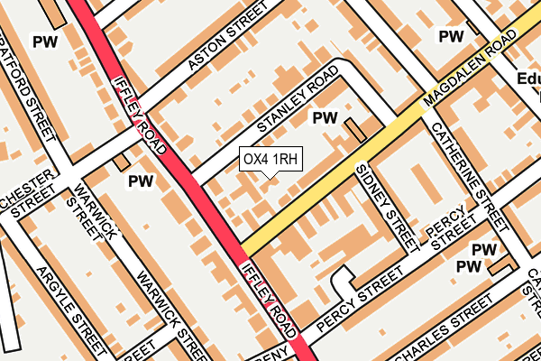 OX4 1RH map - OS OpenMap – Local (Ordnance Survey)