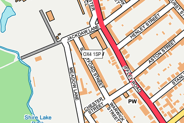 OX4 1SP map - OS OpenMap – Local (Ordnance Survey)