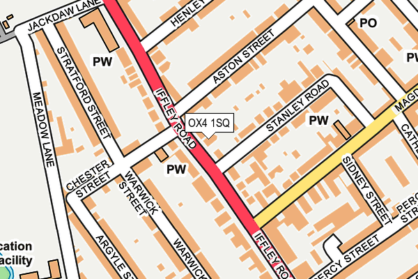 OX4 1SQ map - OS OpenMap – Local (Ordnance Survey)