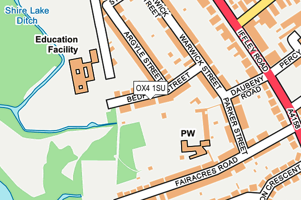 OX4 1SU map - OS OpenMap – Local (Ordnance Survey)