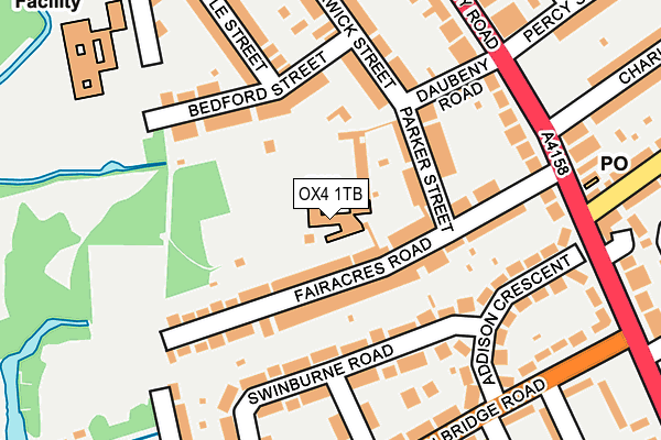 OX4 1TB map - OS OpenMap – Local (Ordnance Survey)