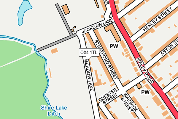 OX4 1TL map - OS OpenMap – Local (Ordnance Survey)