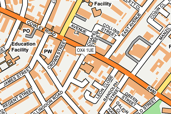 Map of LOVE COFFEE OXON LTD at local scale