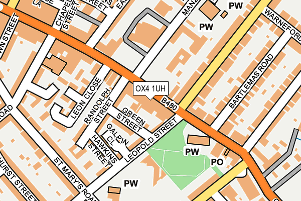 OX4 1UH map - OS OpenMap – Local (Ordnance Survey)