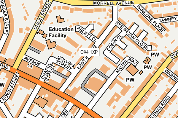 OX4 1XP map - OS OpenMap – Local (Ordnance Survey)