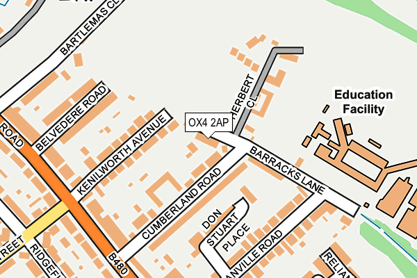 OX4 2AP map - OS OpenMap – Local (Ordnance Survey)