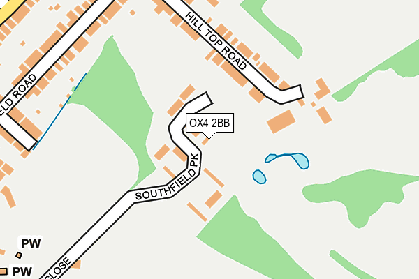 OX4 2BB map - OS OpenMap – Local (Ordnance Survey)