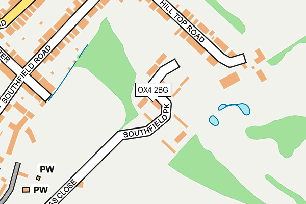 OX4 2BG map - OS OpenMap – Local (Ordnance Survey)