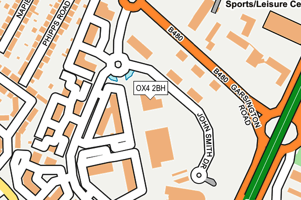 OX4 2BH map - OS OpenMap – Local (Ordnance Survey)