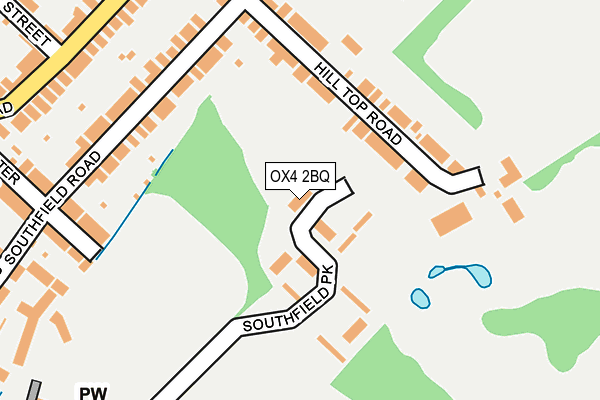 OX4 2BQ map - OS OpenMap – Local (Ordnance Survey)