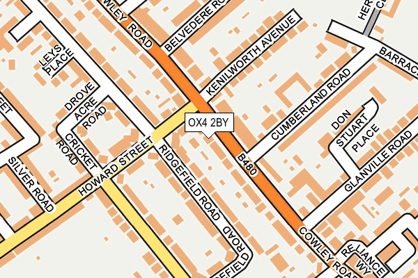 OX4 2BY map - OS OpenMap – Local (Ordnance Survey)