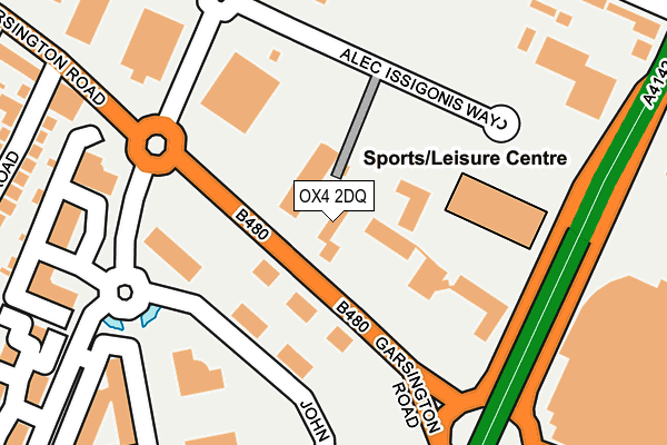 OX4 2DQ map - OS OpenMap – Local (Ordnance Survey)