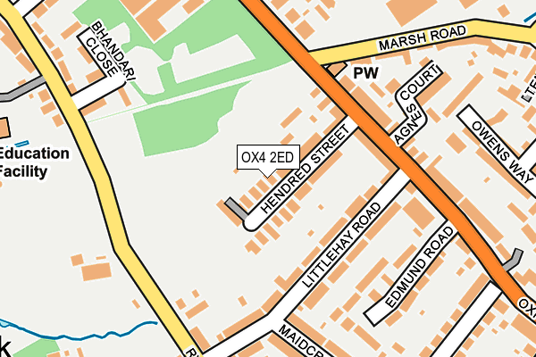 OX4 2ED map - OS OpenMap – Local (Ordnance Survey)