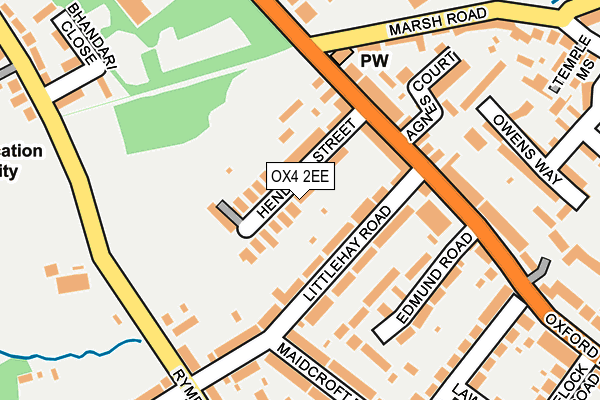 OX4 2EE map - OS OpenMap – Local (Ordnance Survey)