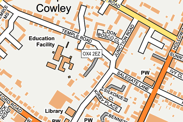 OX4 2EZ map - OS OpenMap – Local (Ordnance Survey)