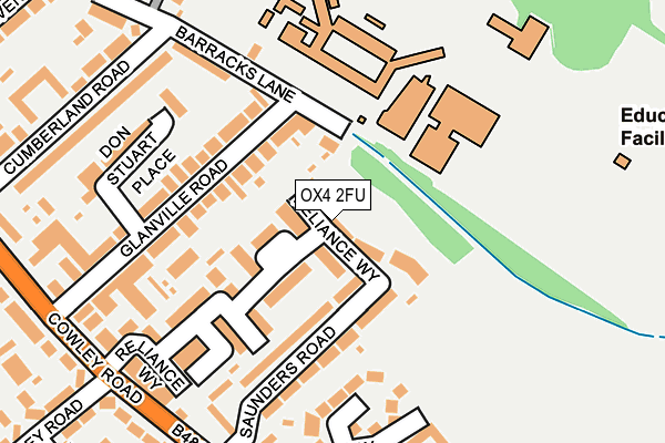 OX4 2FU map - OS OpenMap – Local (Ordnance Survey)