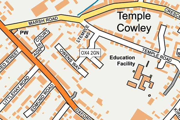 OX4 2GN map - OS OpenMap – Local (Ordnance Survey)