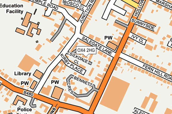 OX4 2HG map - OS OpenMap – Local (Ordnance Survey)