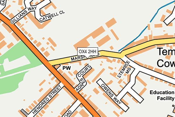 OX4 2HH map - OS OpenMap – Local (Ordnance Survey)
