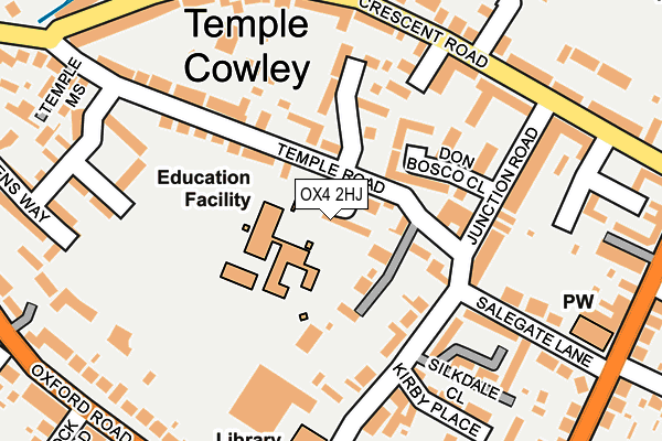 OX4 2HJ map - OS OpenMap – Local (Ordnance Survey)