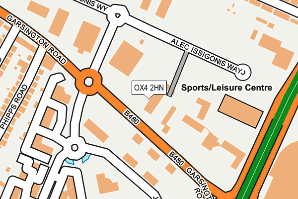 OX4 2HN map - OS OpenMap – Local (Ordnance Survey)