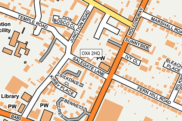 OX4 2HQ map - OS OpenMap – Local (Ordnance Survey)