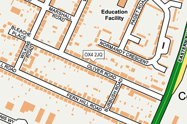 OX4 2JQ map - OS OpenMap – Local (Ordnance Survey)