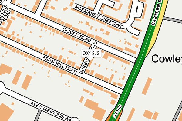 OX4 2JS map - OS OpenMap – Local (Ordnance Survey)