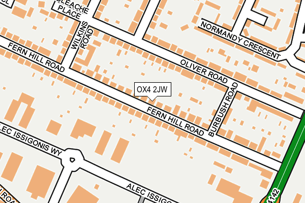 OX4 2JW map - OS OpenMap – Local (Ordnance Survey)