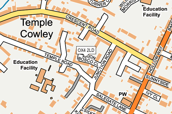 OX4 2LD map - OS OpenMap – Local (Ordnance Survey)