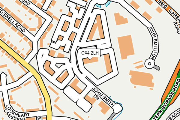 OX4 2LH map - OS OpenMap – Local (Ordnance Survey)