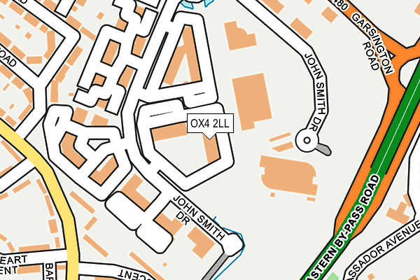 OX4 2LL map - OS OpenMap – Local (Ordnance Survey)