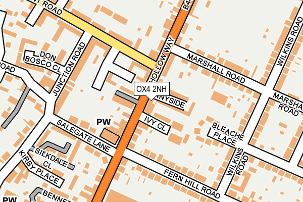 OX4 2NH map - OS OpenMap – Local (Ordnance Survey)