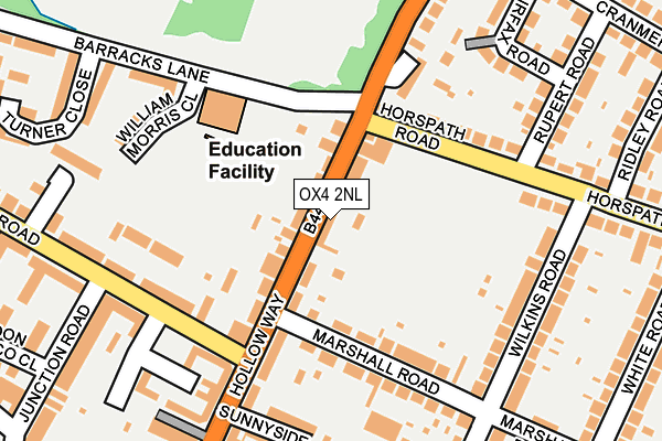 OX4 2NL map - OS OpenMap – Local (Ordnance Survey)