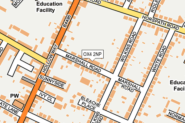 OX4 2NP map - OS OpenMap – Local (Ordnance Survey)