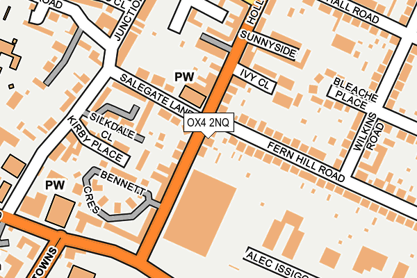 OX4 2NQ map - OS OpenMap – Local (Ordnance Survey)