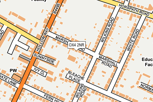 OX4 2NR map - OS OpenMap – Local (Ordnance Survey)