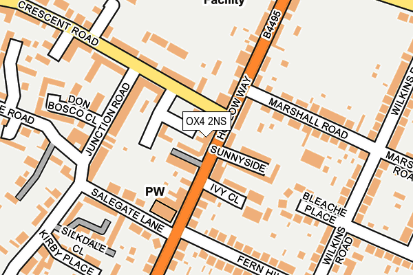 OX4 2NS map - OS OpenMap – Local (Ordnance Survey)