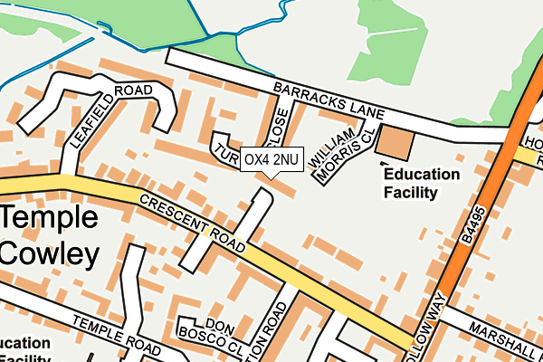 OX4 2NU map - OS OpenMap – Local (Ordnance Survey)