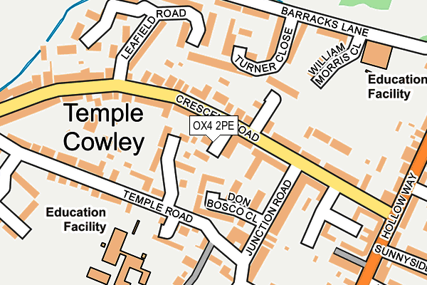 OX4 2PE map - OS OpenMap – Local (Ordnance Survey)