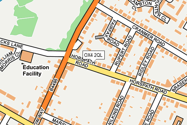 OX4 2QL map - OS OpenMap – Local (Ordnance Survey)