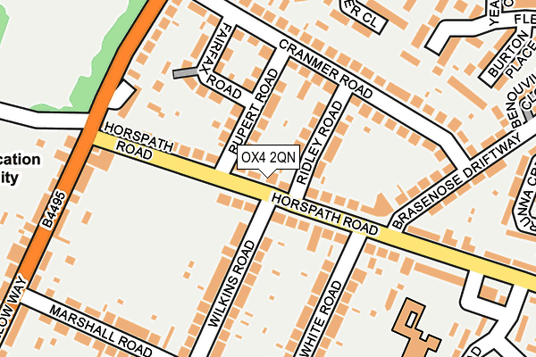 OX4 2QN map - OS OpenMap – Local (Ordnance Survey)